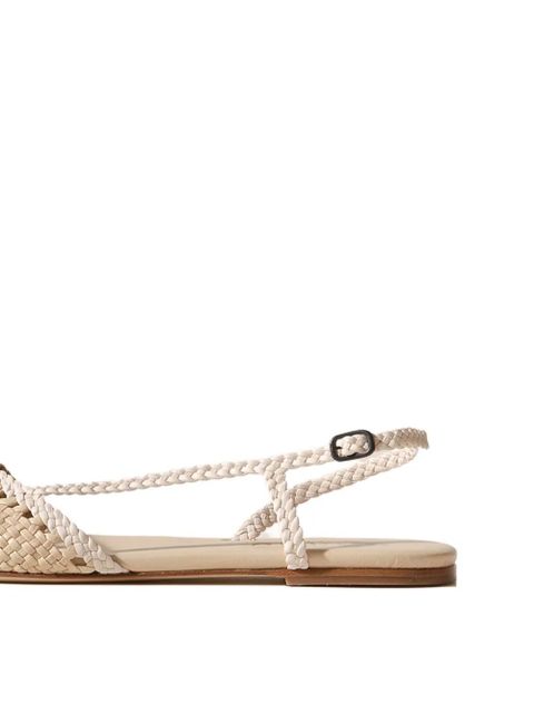 Hereu Rondaia woven flat pumps - Neutrals - zdjęcie produktu nr 2