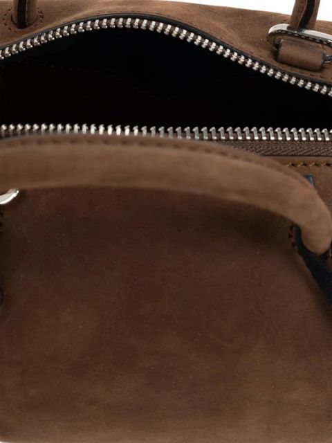 Max Mara small Holdall suede tote bag - Brown