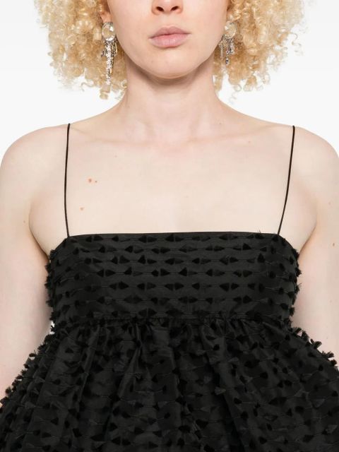 Cecilie Bahnsen 3D-detail top - Black