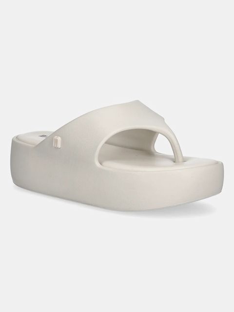 Melissa japonki MELISSA FREE PLATFORM THONG AD damskie kolor beżowy na platformie M 36088 BE887 - zdjęcie produktu nr 1