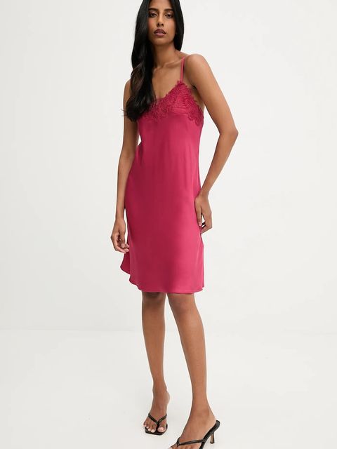 Answear.LAB sukienka kolor czerwony mini prosta