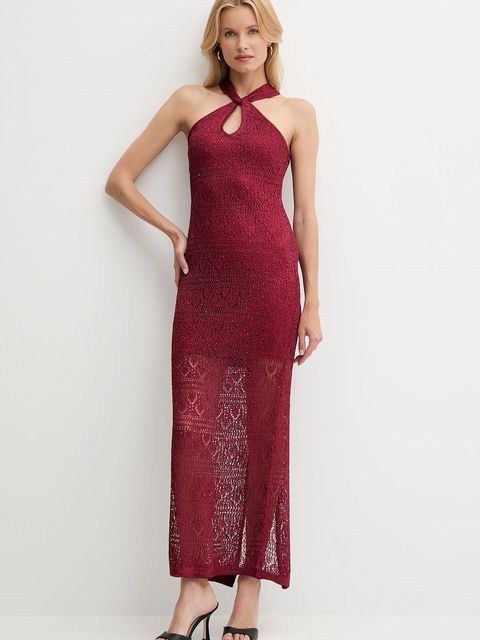 Guess sukienka CYNTHIA kolor czerwony maxi dopasowana W5YK48 Z37G0 - zdjęcie produktu nr 1