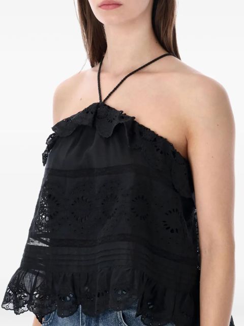 MARANT ÉTOILE Prisha halterneck top - Black
