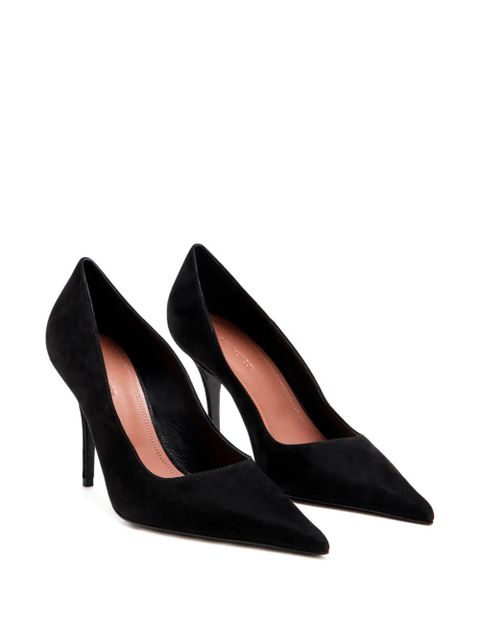 Amina Muaddi Barbara suede pumps - Black - zdjęcie produktu nr 2