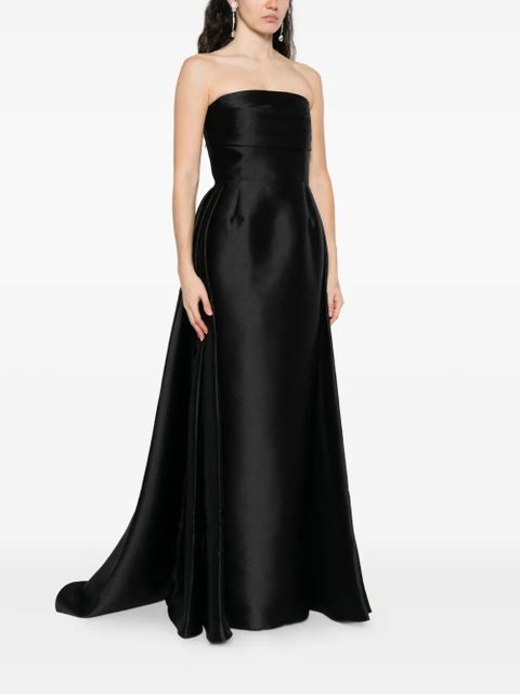 Solace London The Tiffany strapless maxi dress - Black