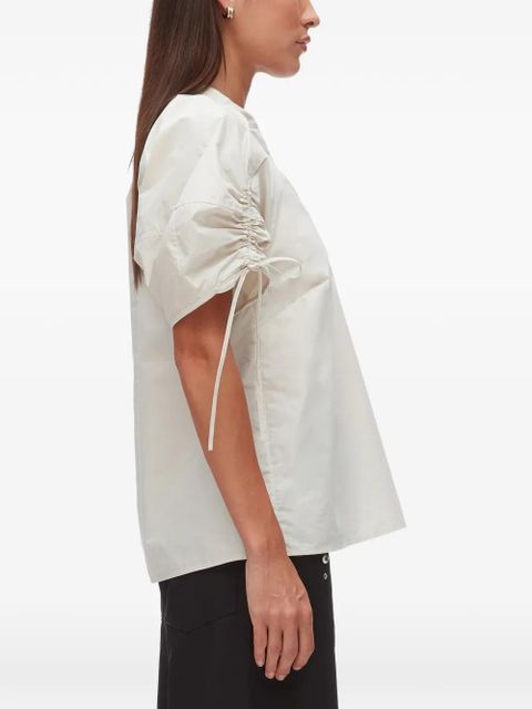 3.1 Phillip Lim V-neck drawstring top - Neutrals