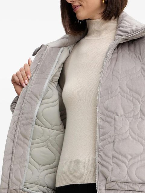 Charo Ruiz Ibiza Brume quilted zip jacket - Grey