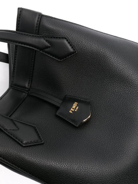 FENDI medium Origami leather shoulder bag - Black
