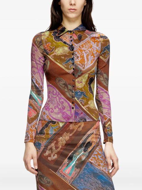 Diesel C-Amelia shirt - Brown - zdjęcie produktu nr 2