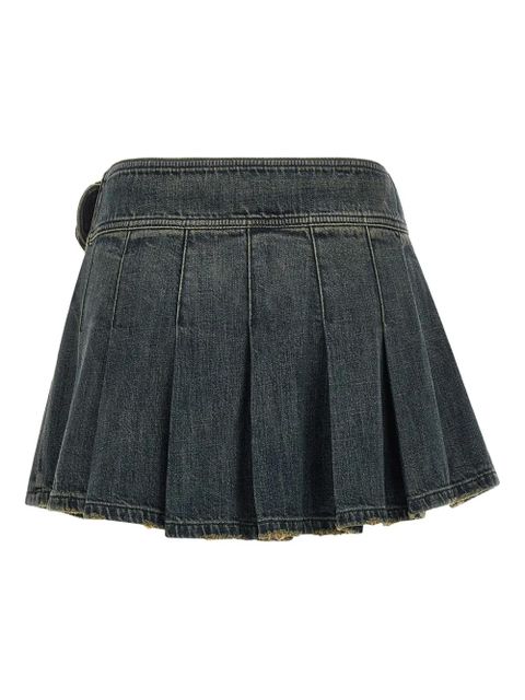 Balenciaga B-buckle pleated mini skirt - Blue - zdjęcie produktu nr 2