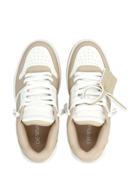 Off-White leather sneakers - Neutrals