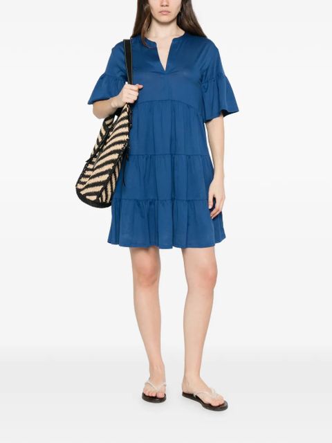Weekend Max Mara Wkdsaggina V-neck mini dress - Blue - zdjęcie produktu nr 2