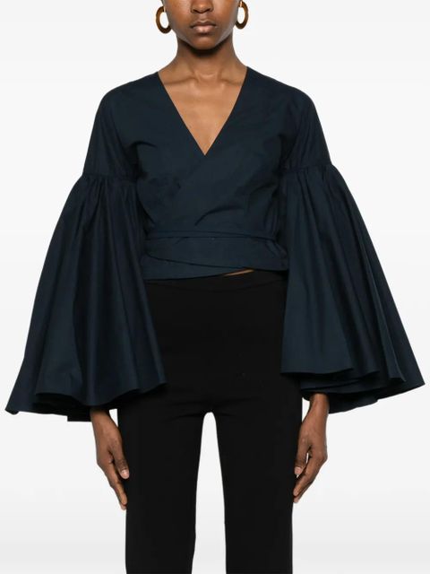 Jacquemus cropped blouse - Blue