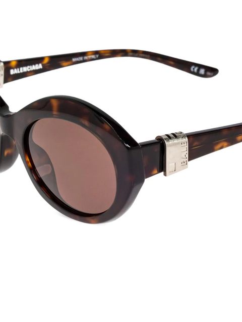 Balenciaga Eyewear oval frame sunglasses - Brown