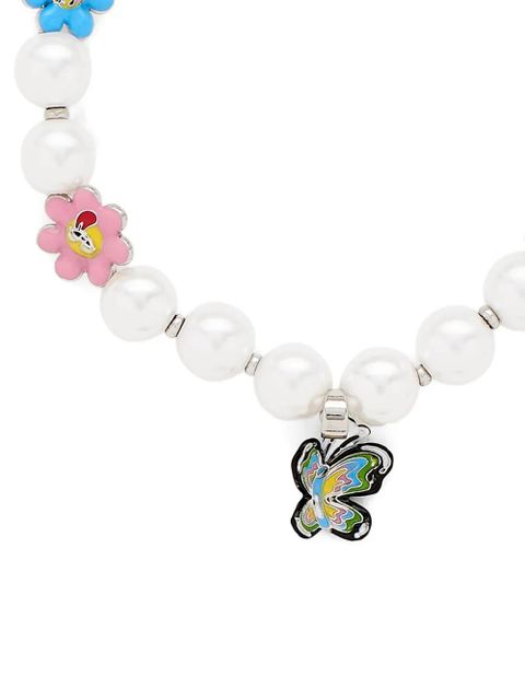 Marc Jacobs x Hattie Stewart Garden Pearl Station bracelet - Silver