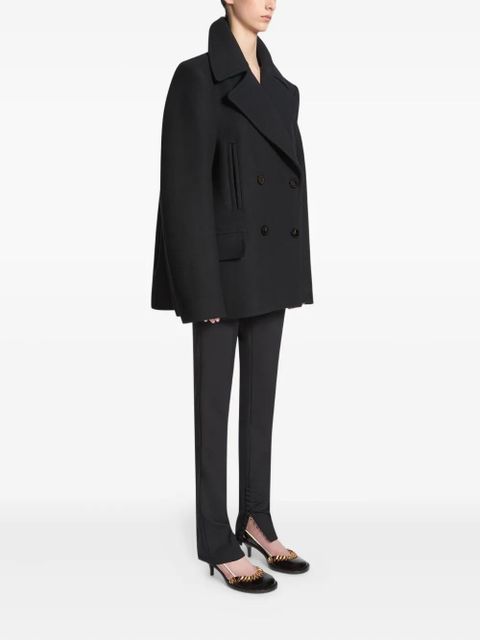 DRIES VAN NOTEN double-breasted wool-blend jacket - Black