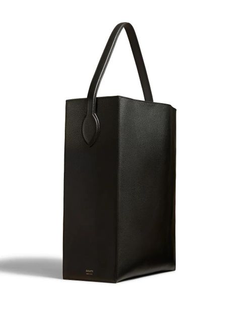 KHAITE The Frida leather tote bag - Black