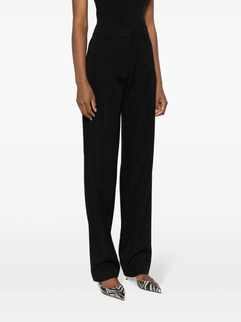 Rabanne virgin wool straight-leg trousers - Black