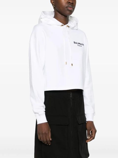 Balmain logo-print hoodie - Neutrals - zdjęcie produktu nr 2