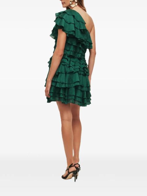 Aje Rosaline ruffled mini dress - Green