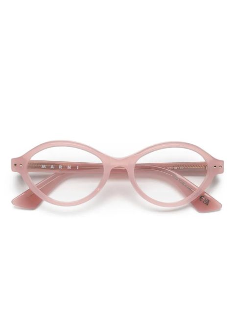 Marni Eyewear oval-frame glasses - Pink