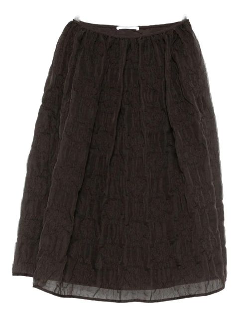 Cecilie Bahnsen Bala midi skirt - Brown
