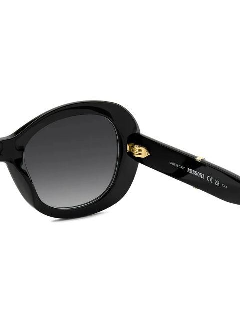 MISSONI EYEWEAR DNA oval-frame sunglasses - Black