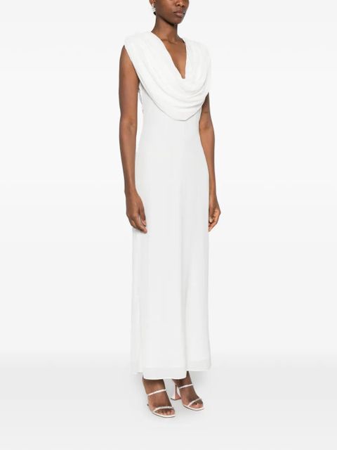 ROTATE BIRGER CHRISTENSEN cowl-neck maxi dress - White