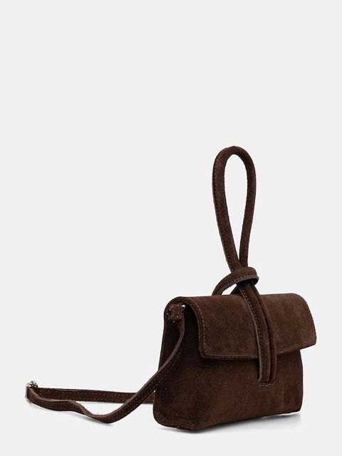 Answear.LAB kopertówka zamszowa kolor brązowy - zdjęcie produktu nr 2