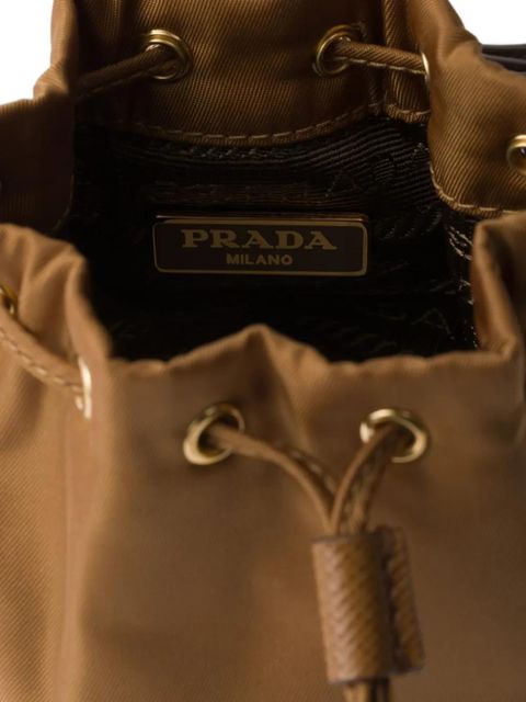 Prada mini Icon Re-Nylon bag charm - Brown - zdjęcie produktu nr 2