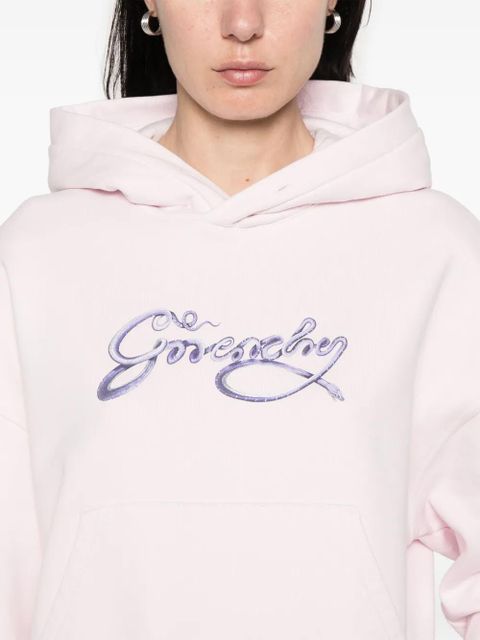 Givenchy logo-print hoodie - Pink