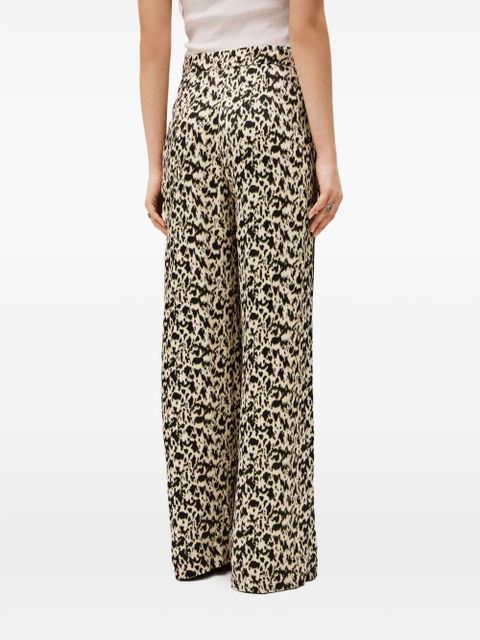 Ba&Sh Plyde printed wide-leg trousers - Neutrals