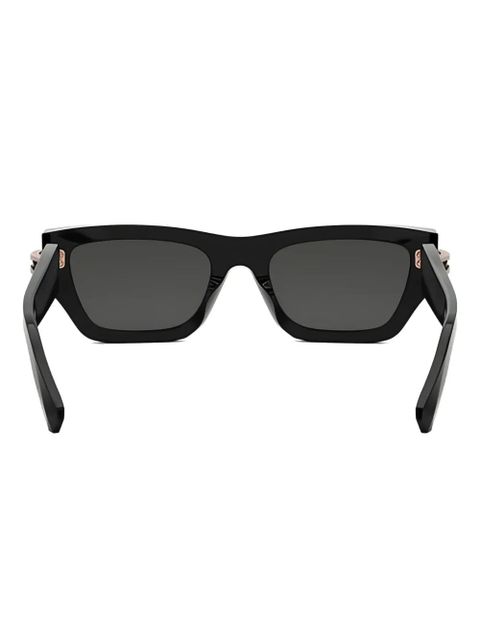 Bvlgari geometric-frame sunglasses - Black