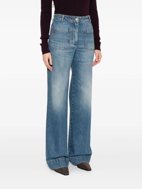Victoria Beckham pocket-detail jeans - Blue - zdjęcie produktu nr 2