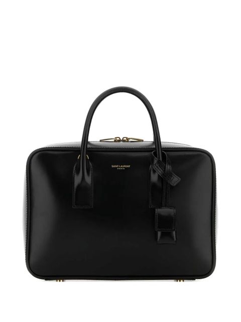 Saint Laurent Sac De Jour Bauletto leather tote bag - Black - zdjęcie produktu nr 1