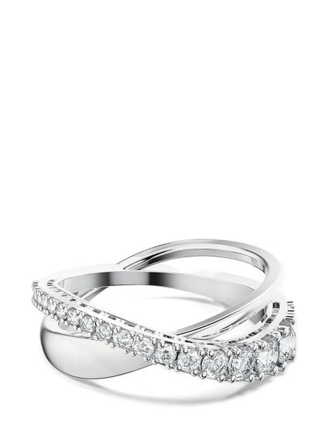 Swarovski Hyperbola crossing-design ring - Silver - zdjęcie produktu nr 1