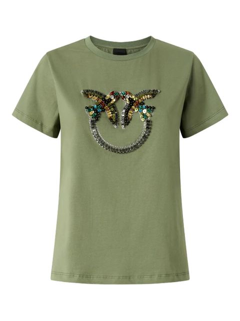 PINKO sequin-embellished T-shirt - Green - zdjęcie produktu nr 1