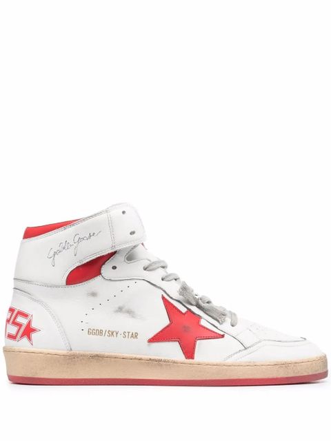 Golden Goose Sky-Star high-top lace-up sneakers - White - zdjęcie produktu nr 1