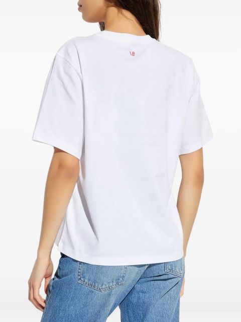 Victoria Beckham slogan-print T-shirt - White