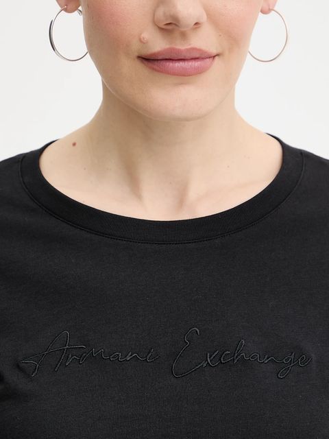 Armani Exchange longsleeve bawełniany kolor czarny XW001456 AF10356