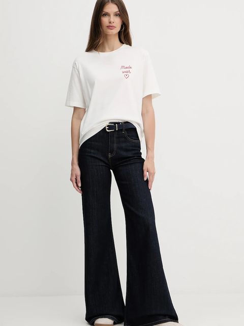 Weekend Max Mara t-shirt bawełniany damski kolor biały 2525976051600 - zdjęcie produktu nr 2