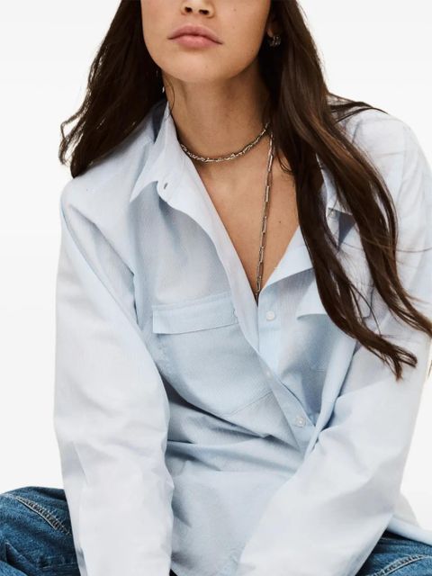 Ba&Sh Porzia front-pocket buttoned shirt - Blue