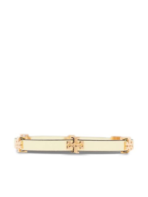 Tory Burch logo-plaque bracelet - Yellow
