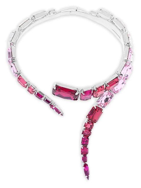 AREA crystal wrap choker necklace - Pink - zdjęcie produktu nr 2