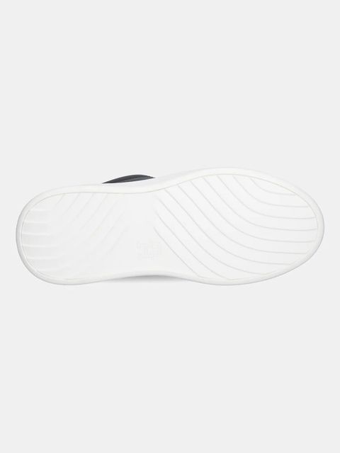 Tommy Hilfiger sneakersy skórzane ANIMAL PRINT PLATFORM SNEAKER damskie kolor czarny FW0FW09023