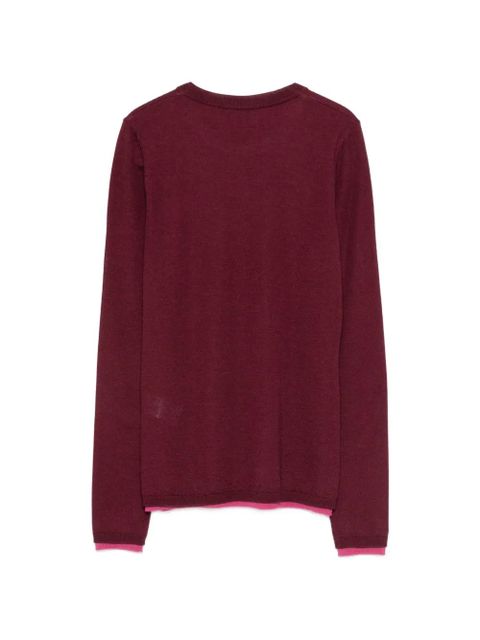 Gabriela Hearst crewneck long-sleeved top - Red - zdjęcie produktu nr 2