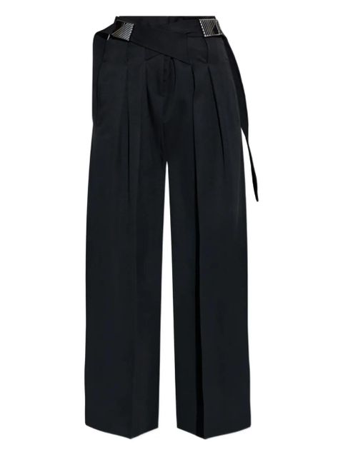 The Attico buckle pleated trousers - Black - zdjęcie produktu nr 1