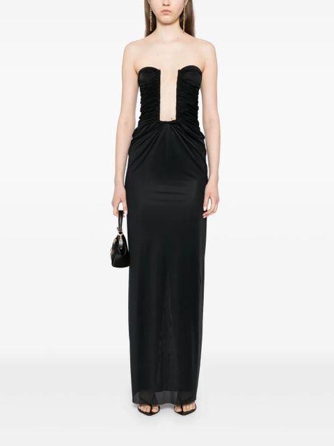 Christopher Esber plunge strapless dress - Black - zdjęcie produktu nr 2