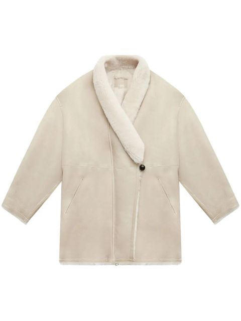 ISABEL MARANT Elanore shearling jacket - Neutrals - zdjęcie produktu nr 1