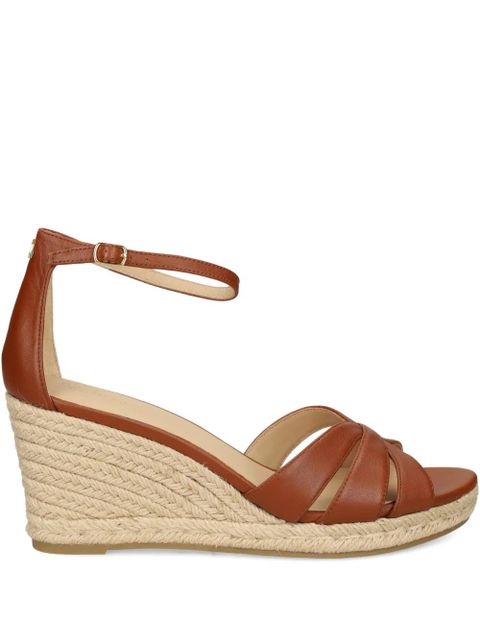 Lauren Ralph Lauren crisscross-strap wedge sandals - Brown - zdjęcie produktu nr 1